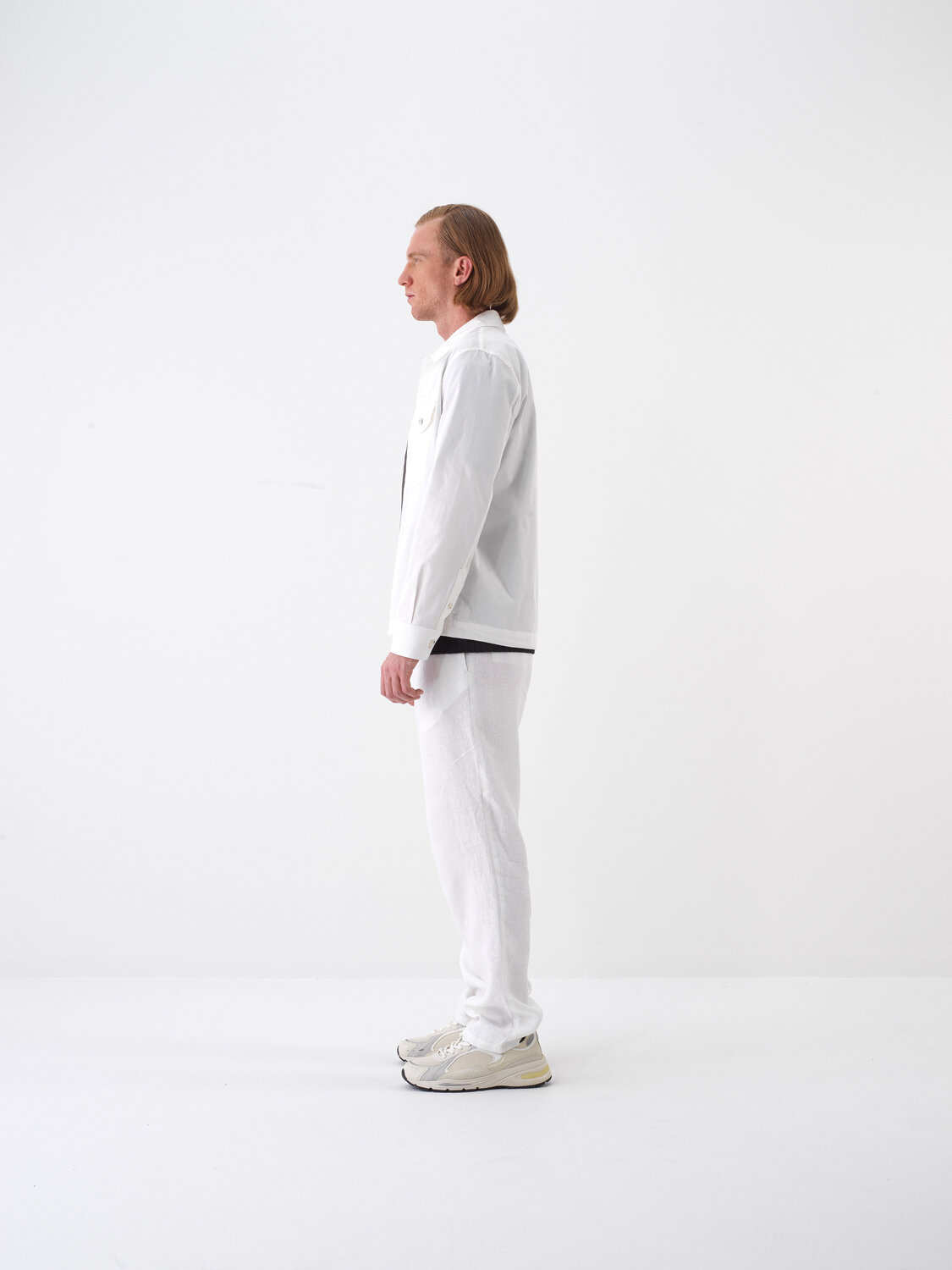 White Regular Fit Cotton Jacket - 3