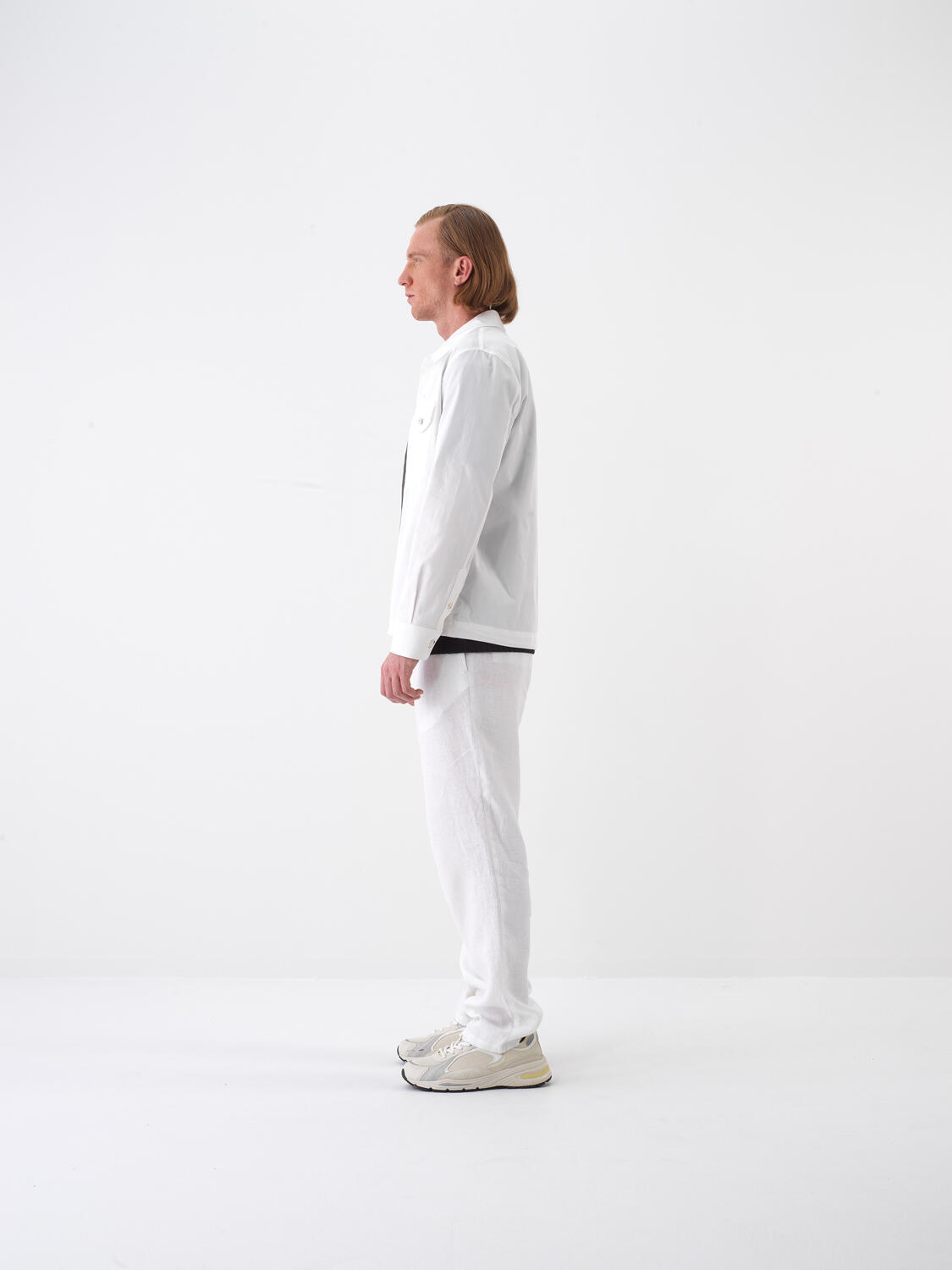 White Regular Fit Cotton Jacket - 3