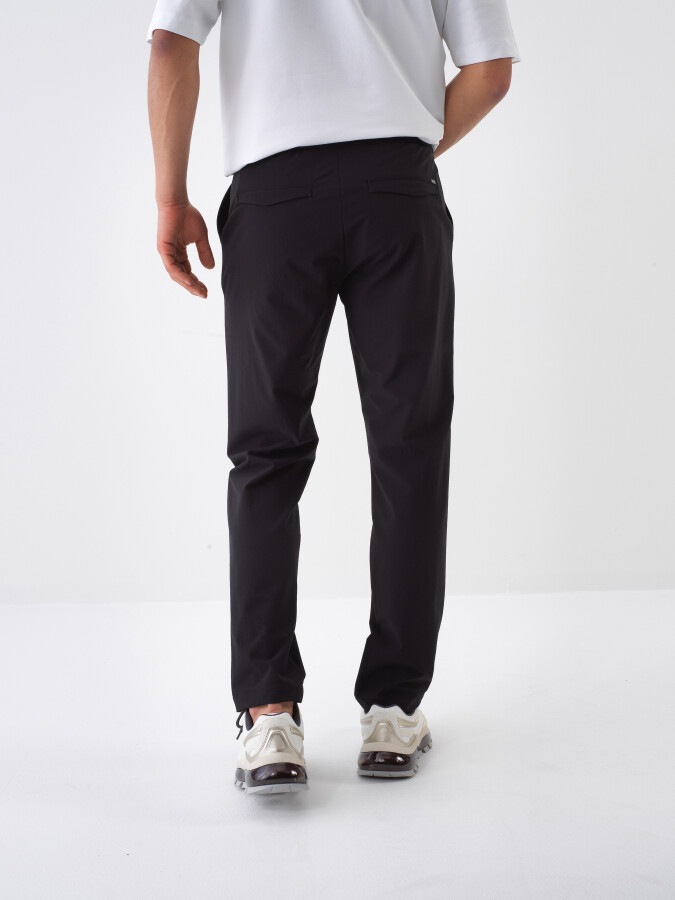 Black Slim Fit Jogger Pants - 4