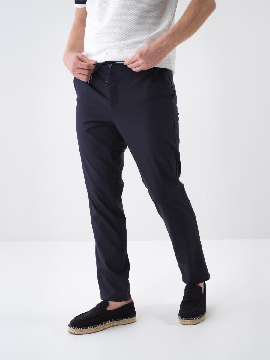 Navy Blue Jogger Pants - 1