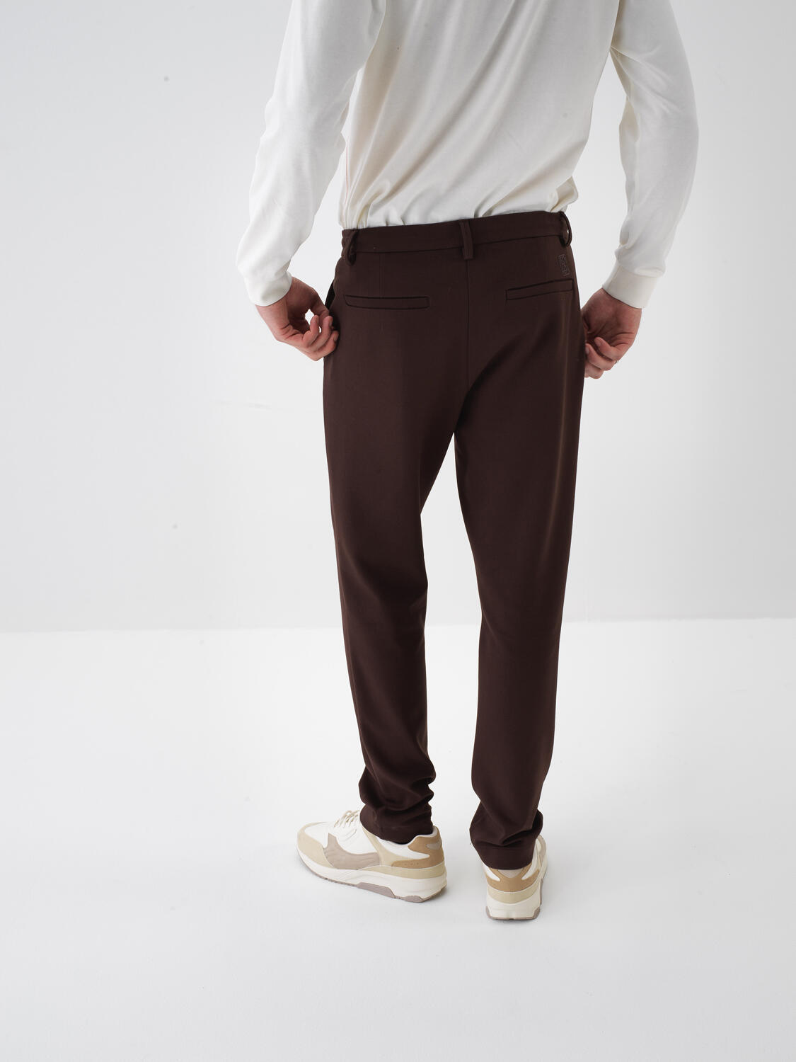 Regular Fit Plain Jogger Pants - 3