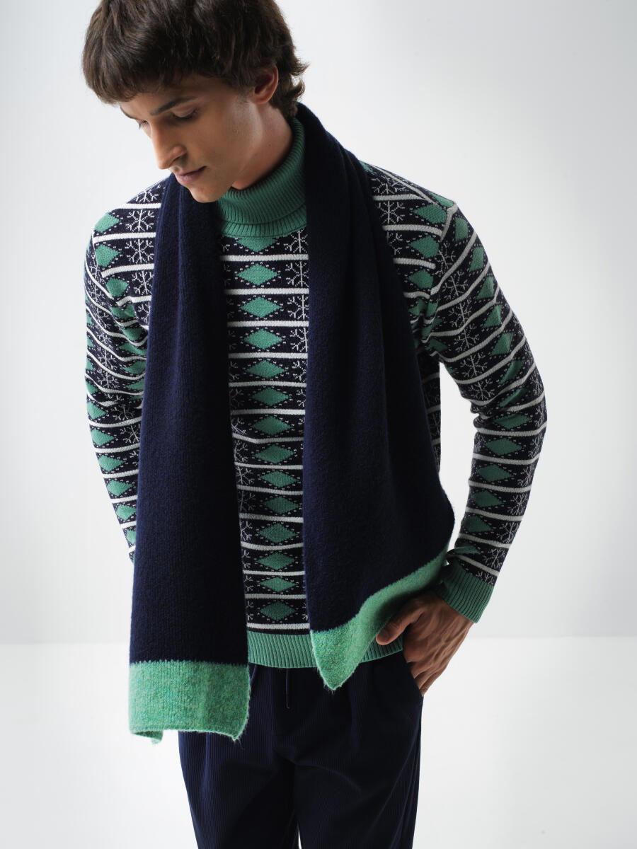 Striped Mohair Scarf