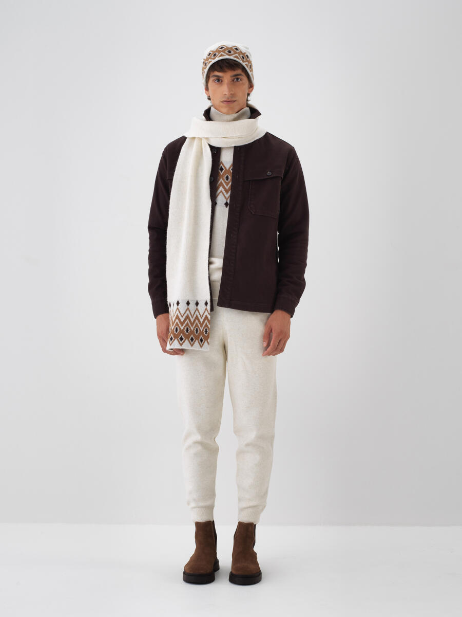 Wool Patterned Scarf