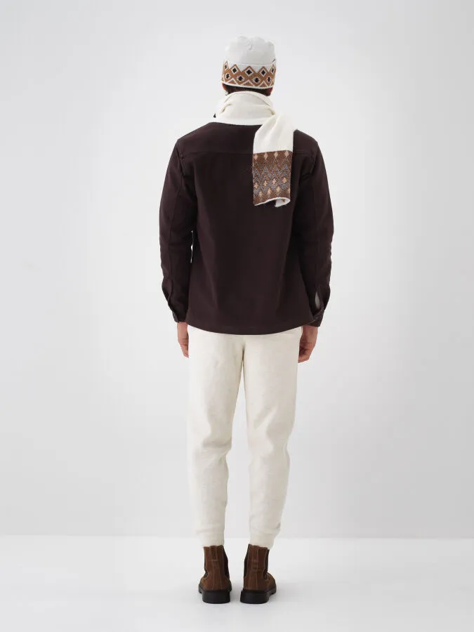 Wool Patterned Scarf - Xint