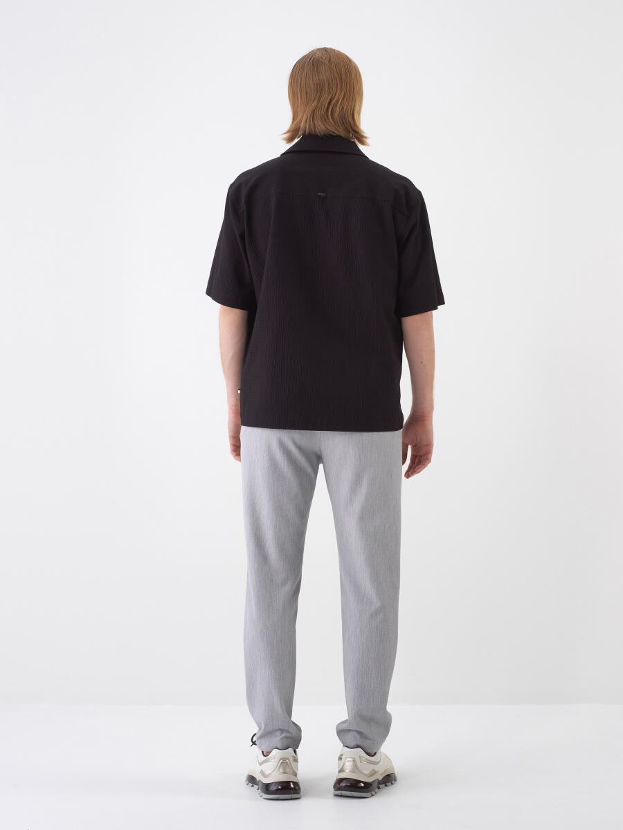 Black Oversize Cotton Shirt - 5