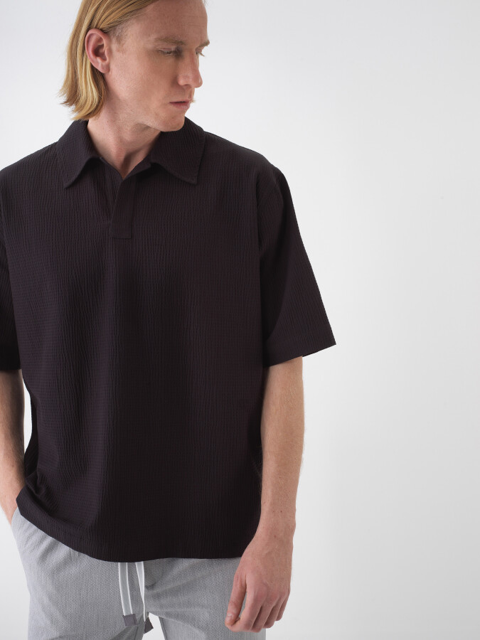 Black Oversize Cotton Shirt