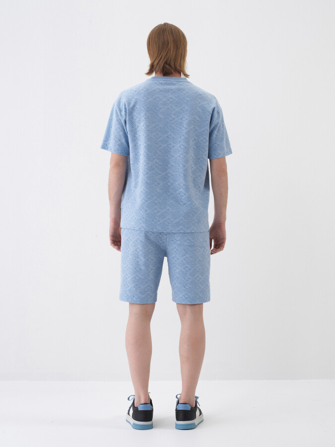 Blue Regular Fit T-Shirt - 5