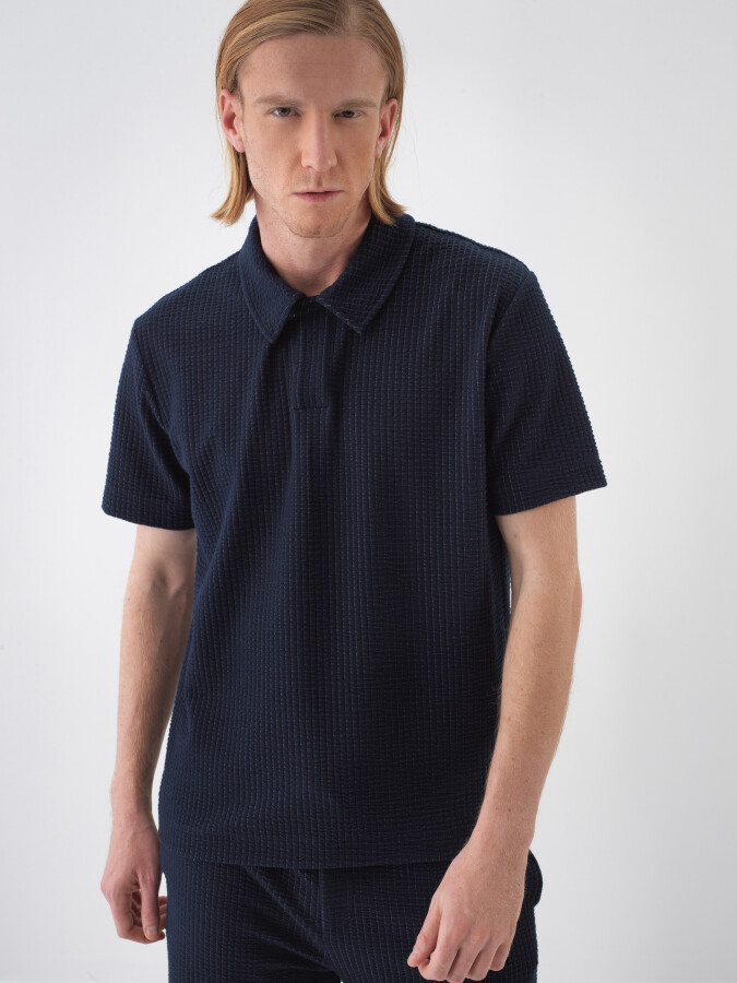 Navy Blue Regular Fit T-Shirt