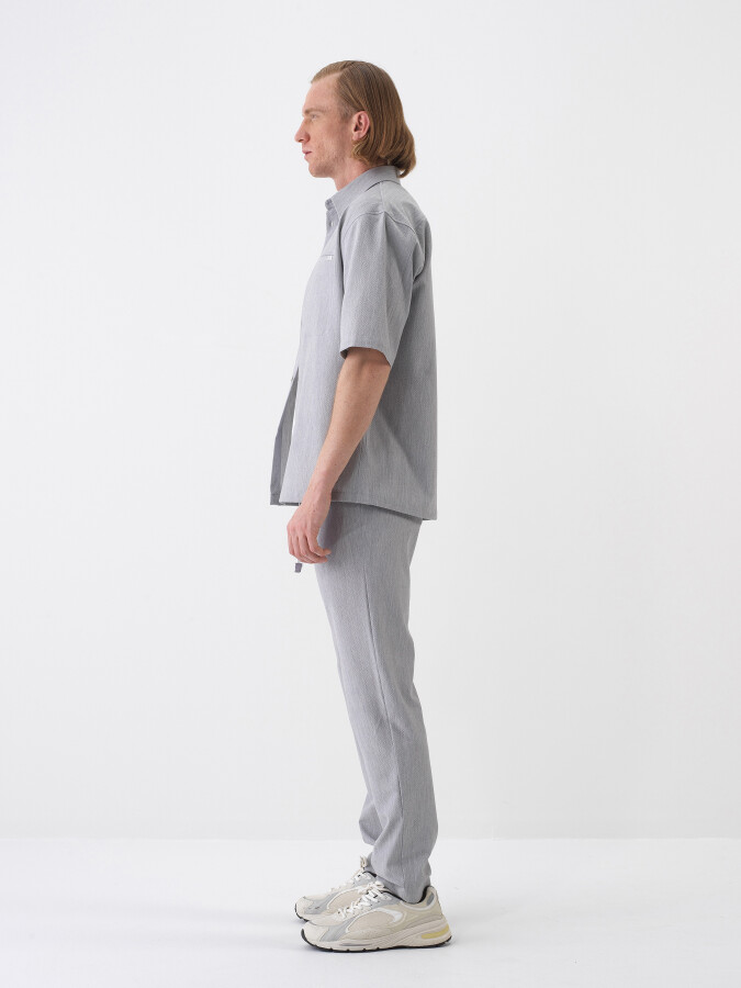 Gray Oversize Shirt - 3