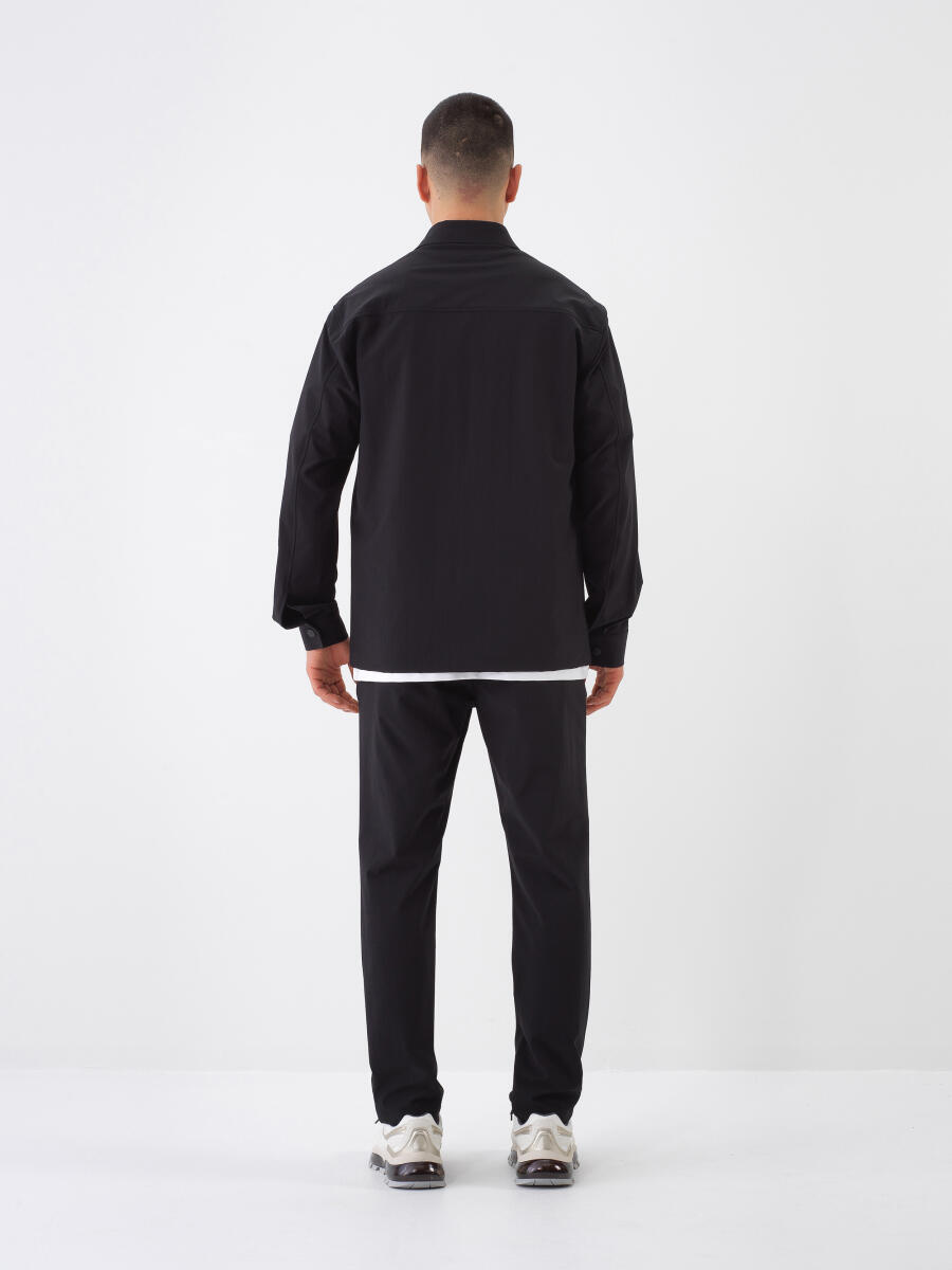 Black Regular Fit Shirt Jacket - 5