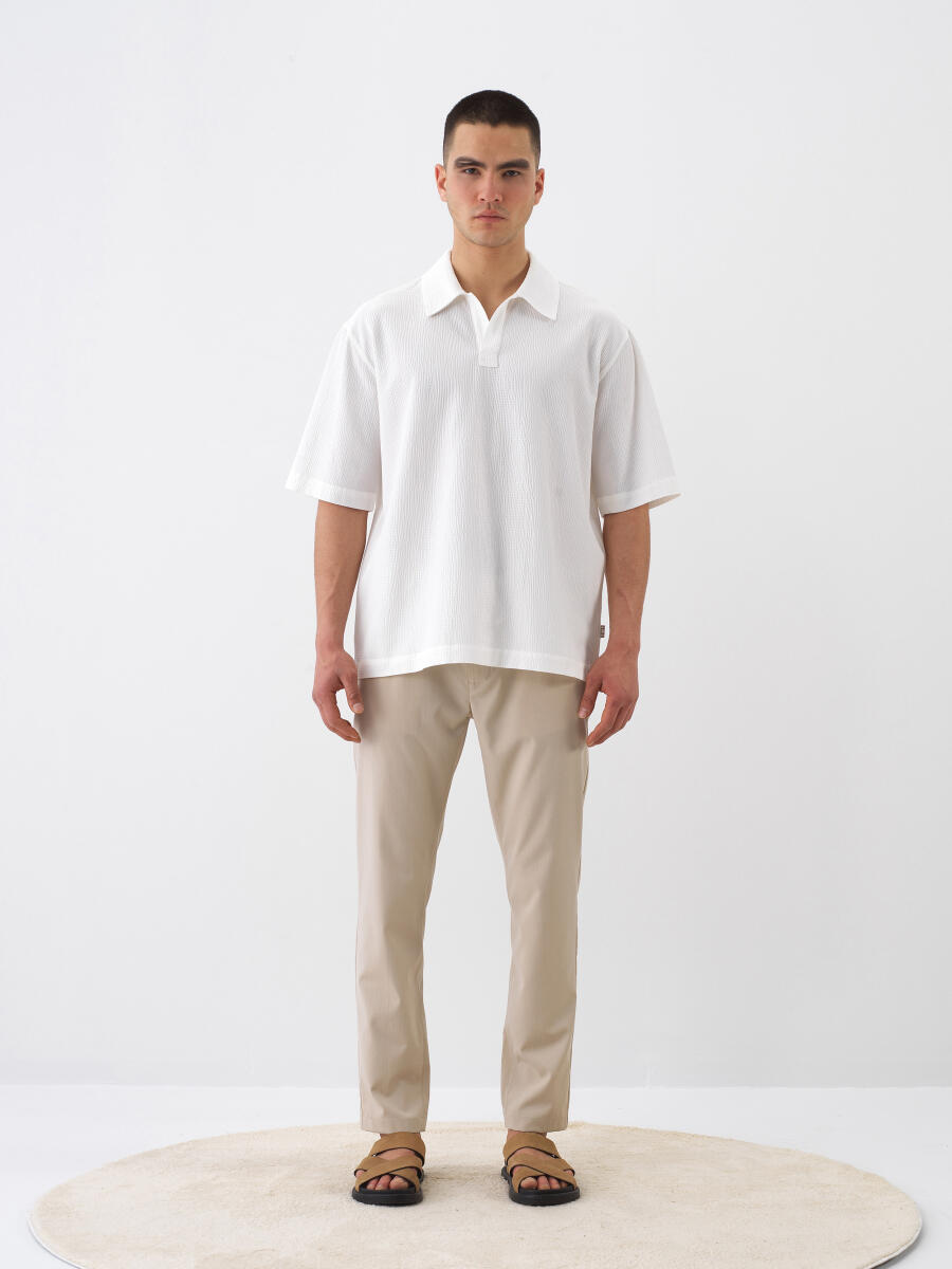 White Oversize Cotton Shirt - 2