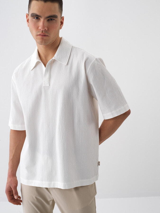 White Oversize Cotton Shirt