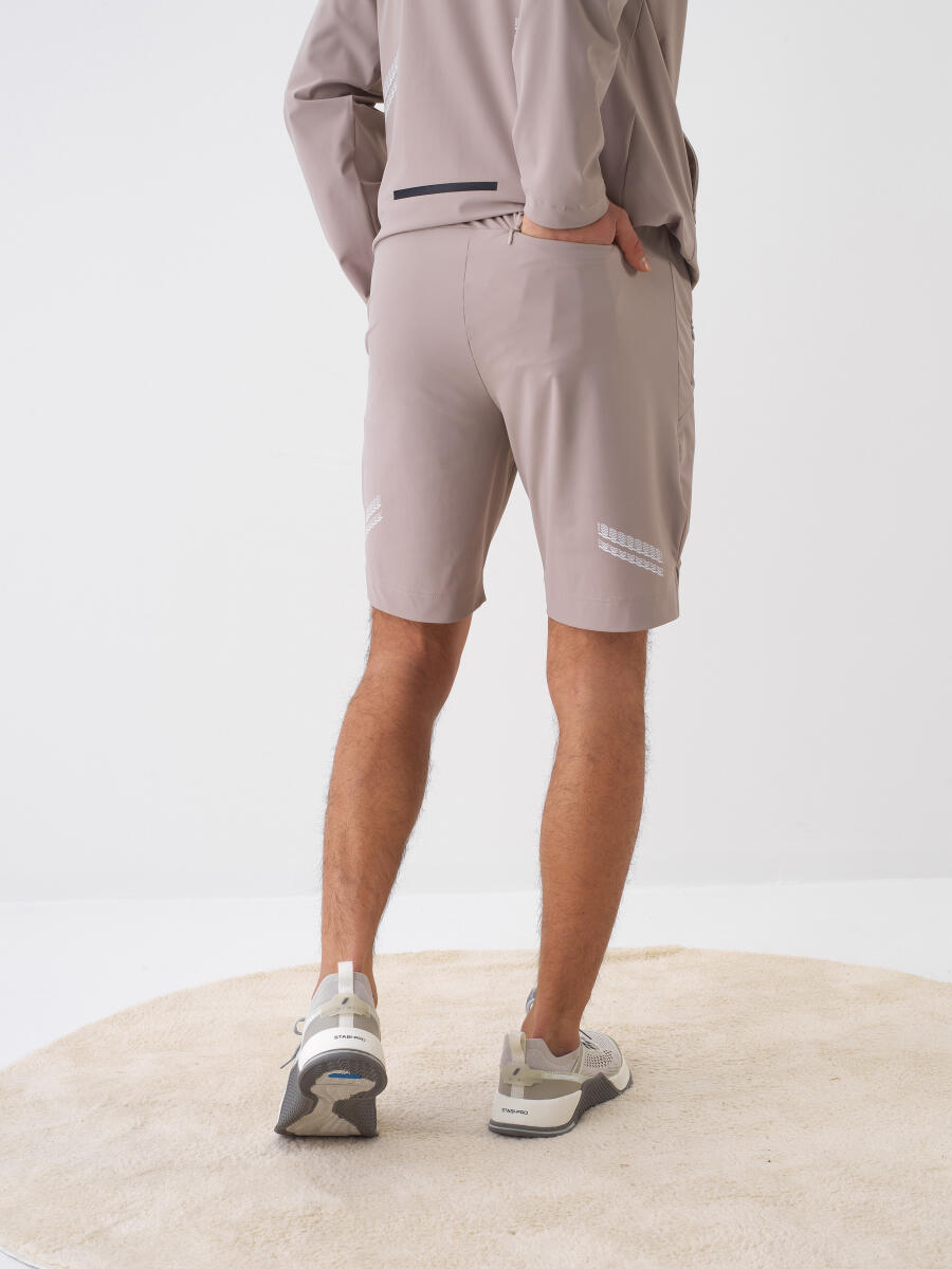 Beige Regular Fit Shorts - 3