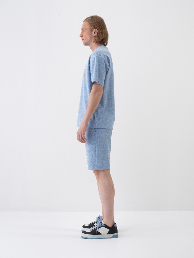 Blue Regular Fit Shorts - 3