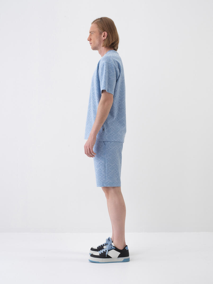 Blue Regular Fit Shorts - 3