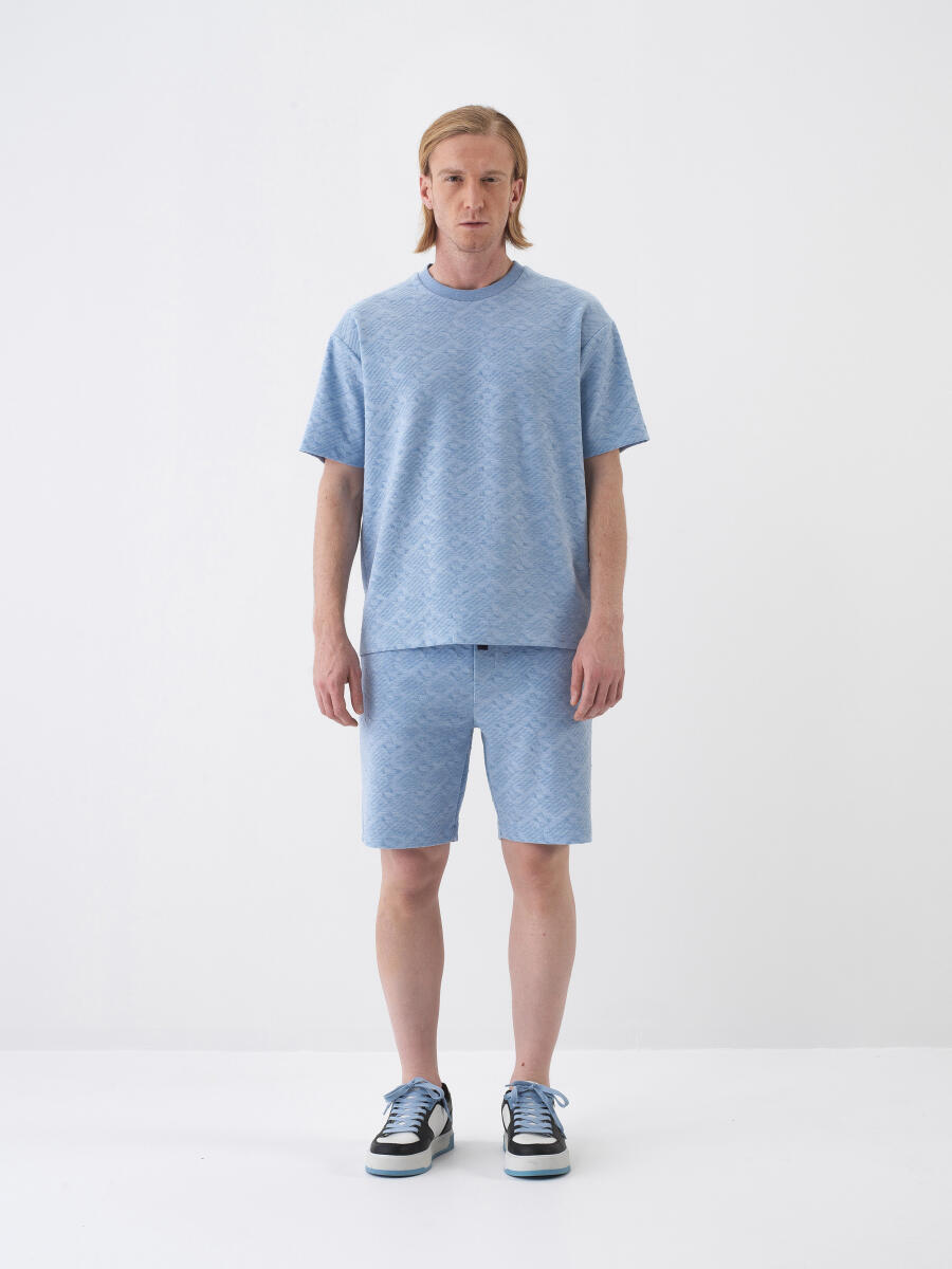 Blue Regular Fit Shorts - 2