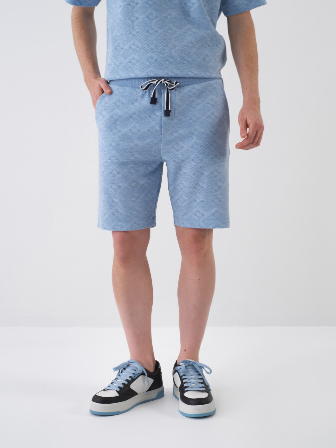Blue Regular Fit Shorts