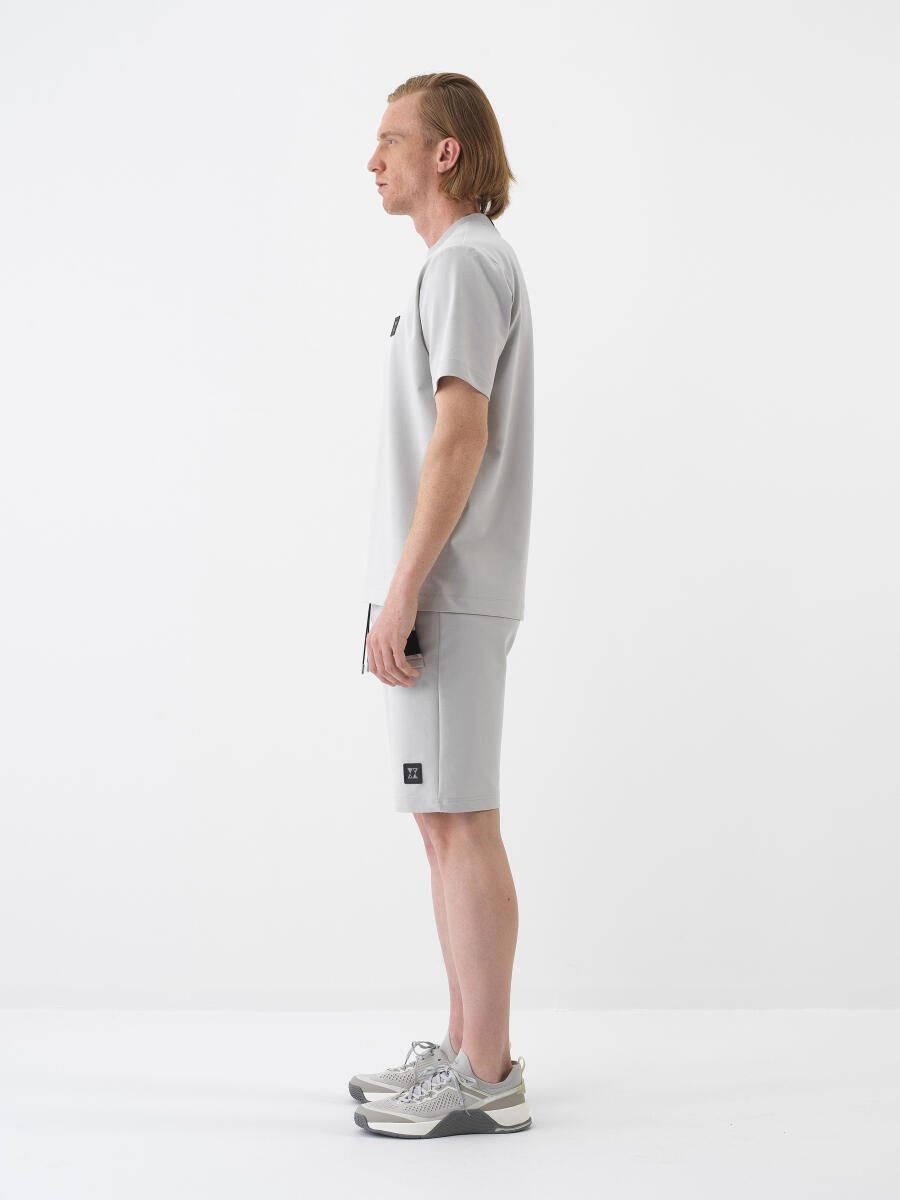 Gray Regular Fit Cotton Shorts - 3