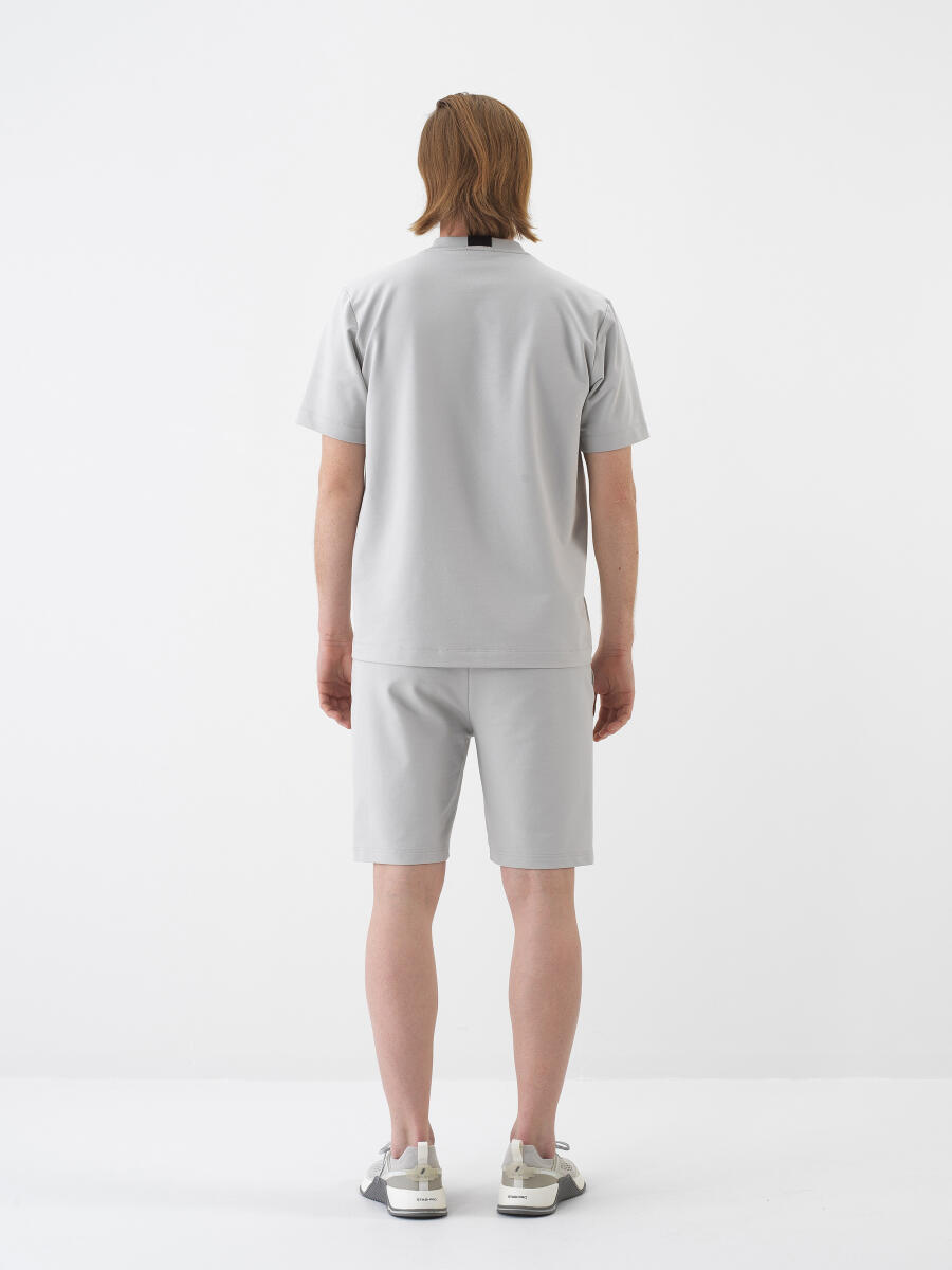 Gray Regular Fit Cotton Shorts - 5