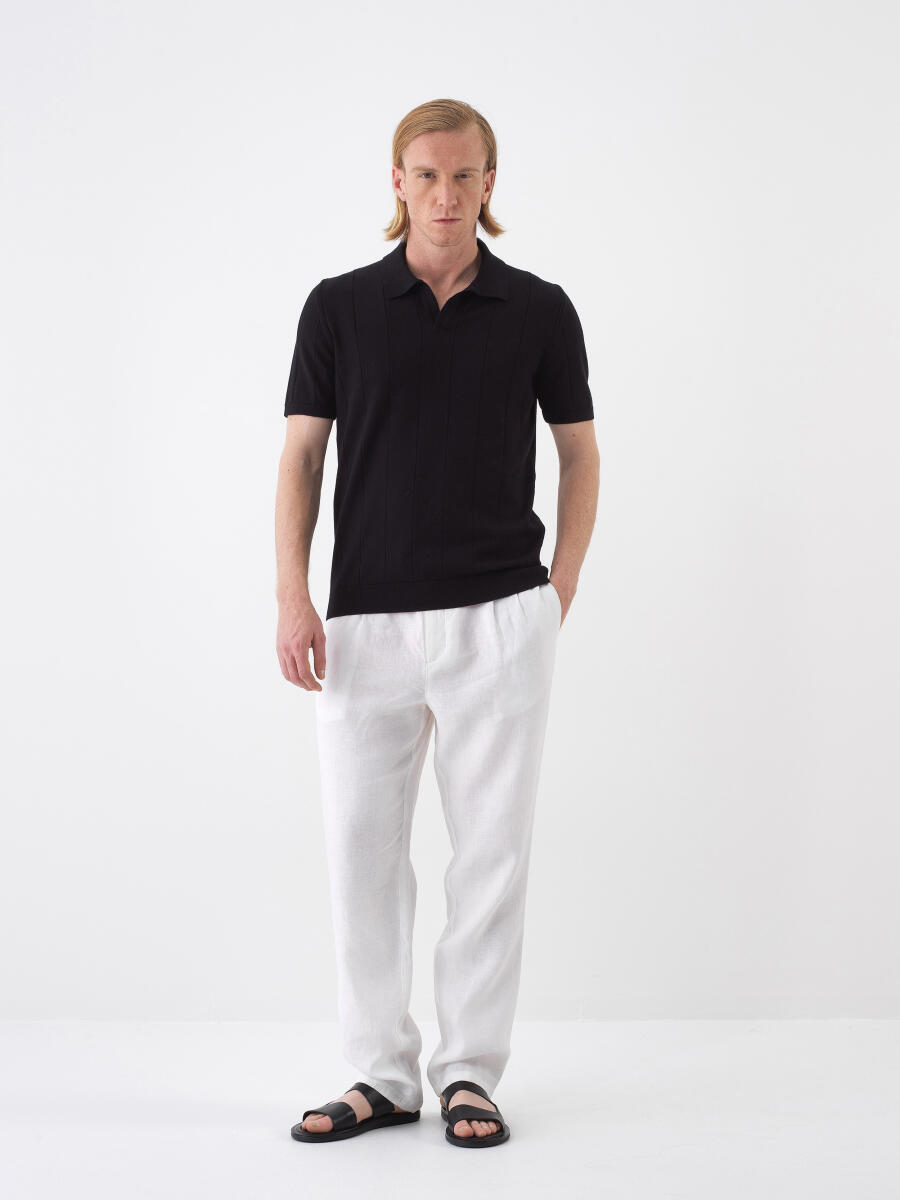 Black Regular Fit Cotton Sweater - 2