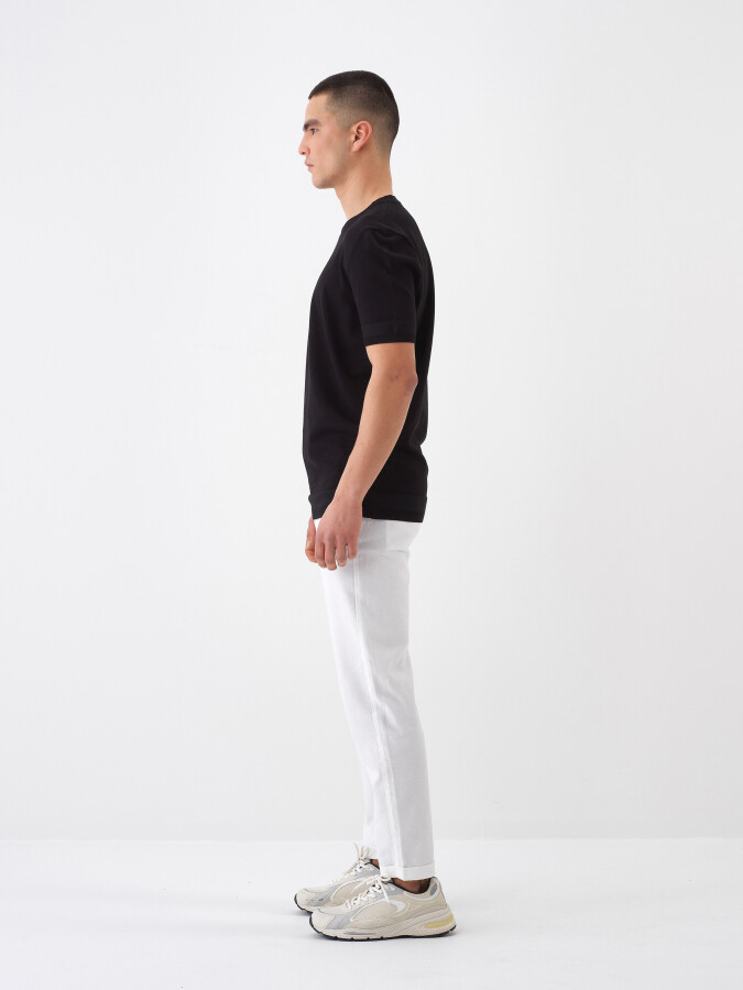 Black Regular Fit Sweater - 3