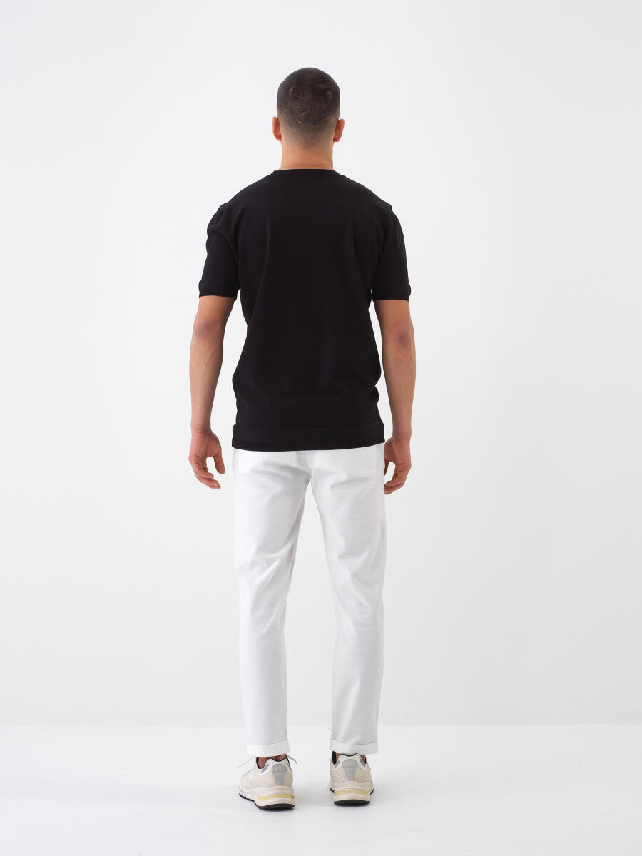 Black Regular Fit Sweater - 5