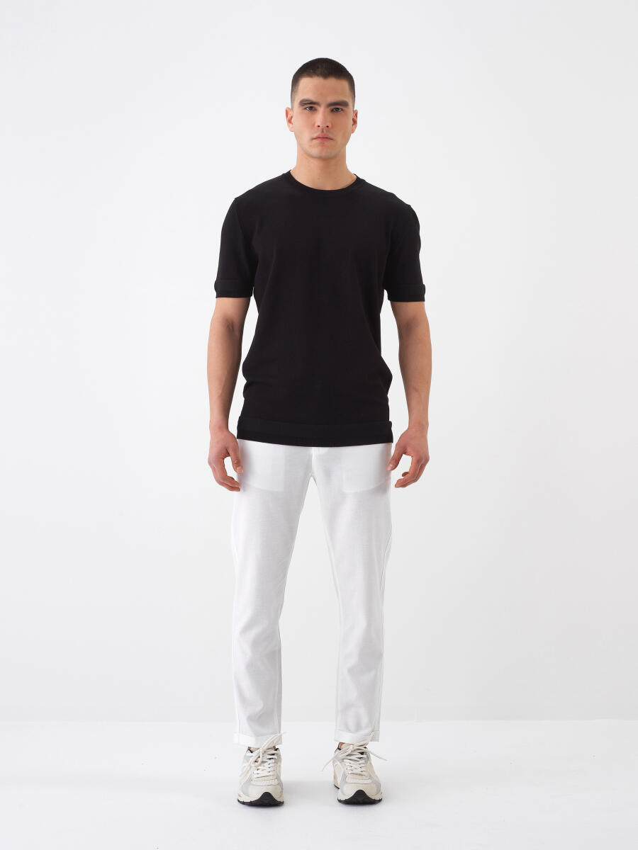 Black Regular Fit Sweater - 2