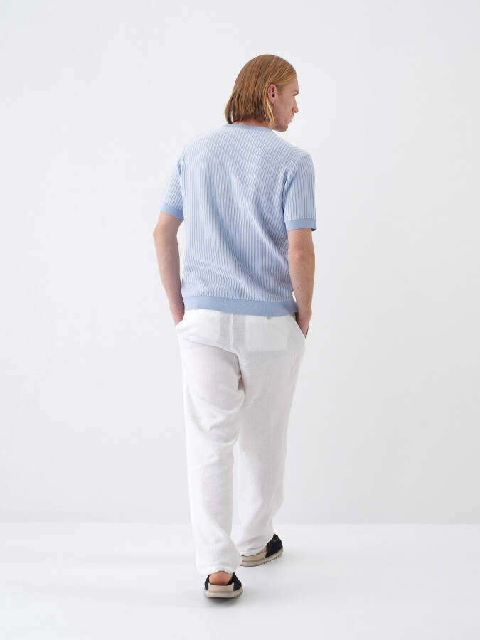 Blue Oversize Sweater - 5