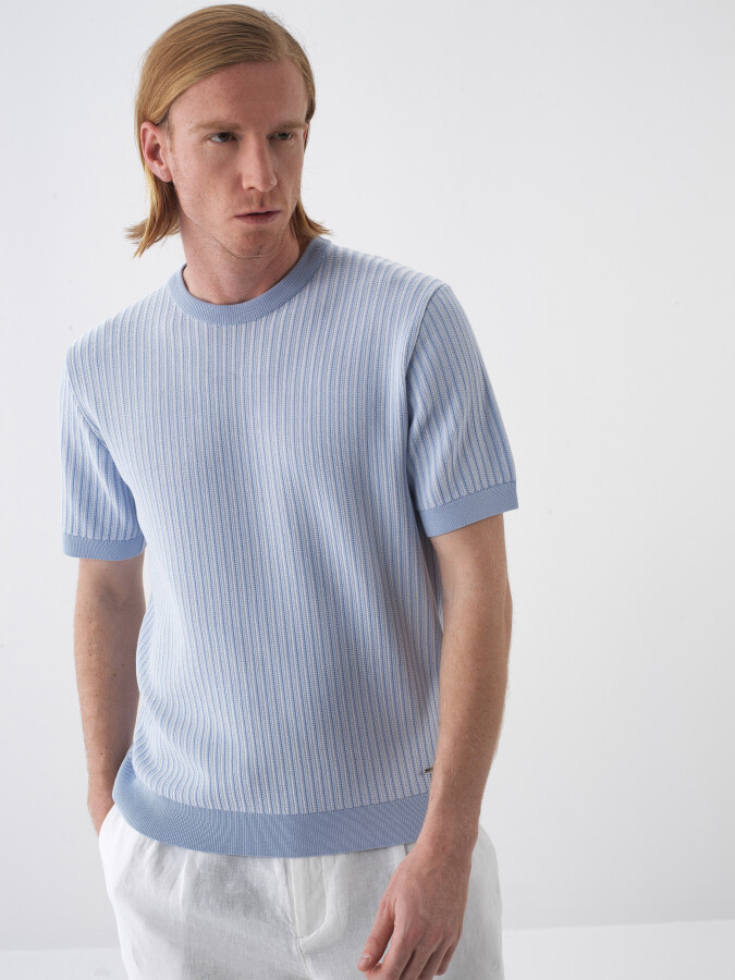 Blue Oversize Sweater - 1