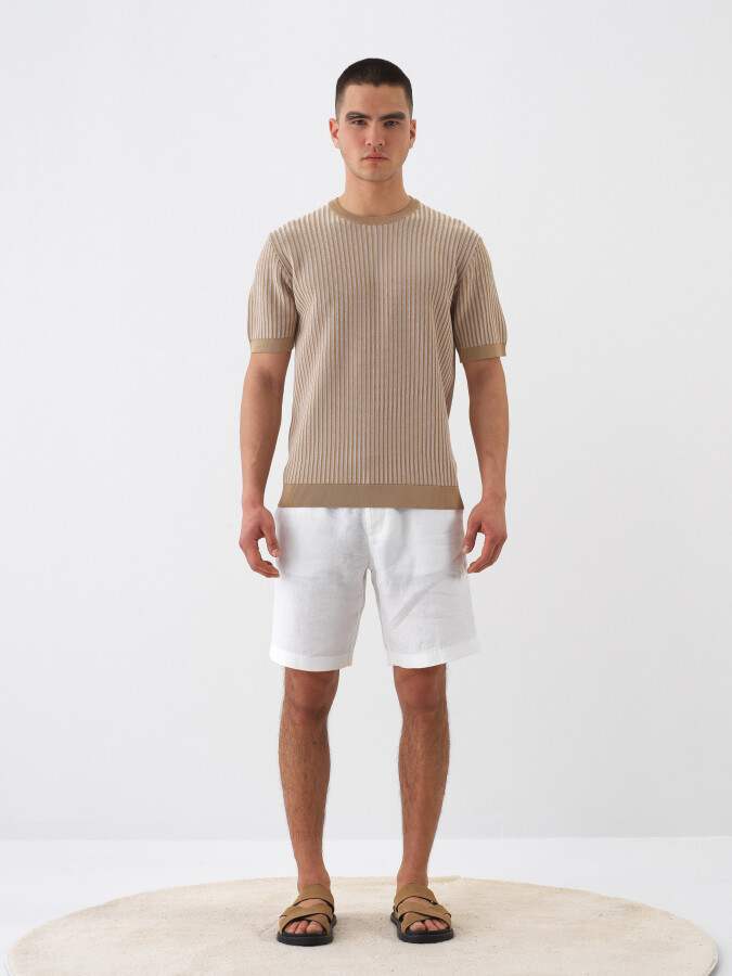 Camel Oversize Sweater - 2