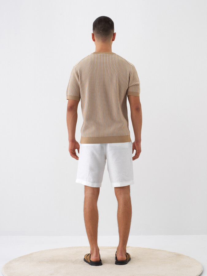 Camel Oversize Sweater - 5