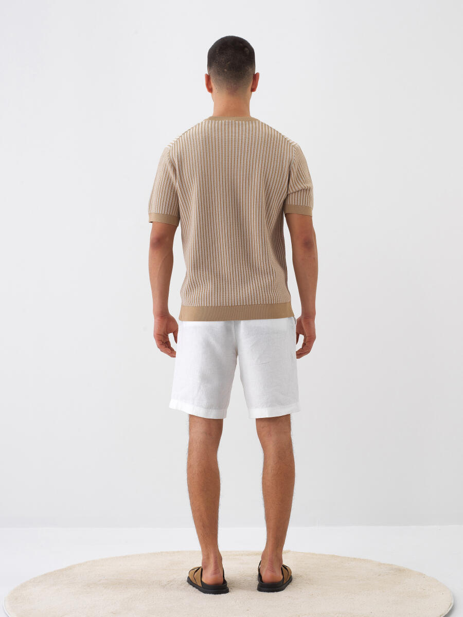 Camel Oversize Sweater - 5