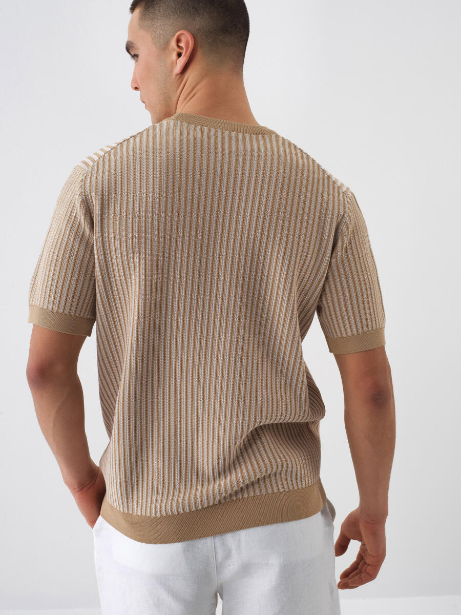 Camel Oversize Sweater - 4