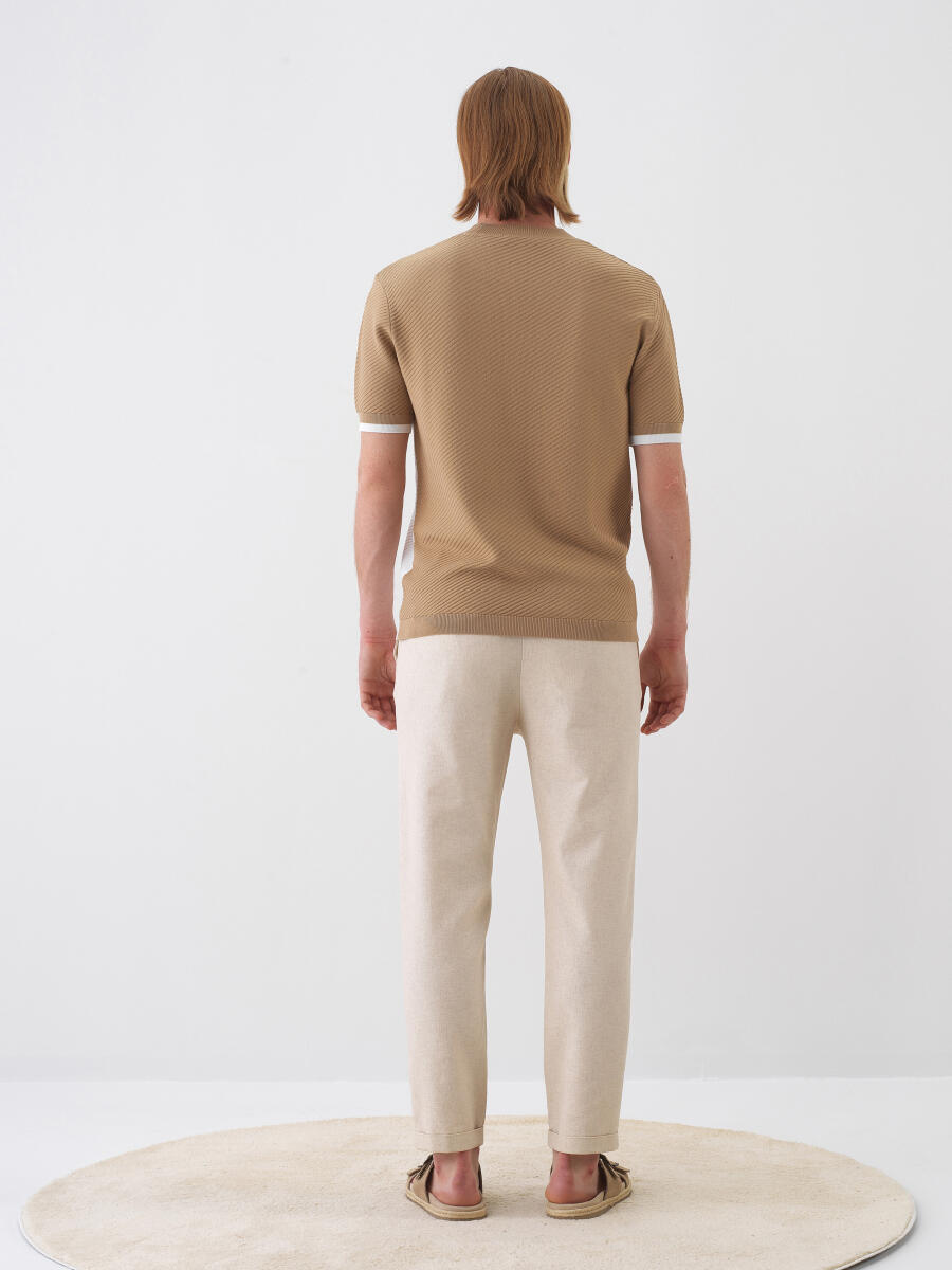 Camel Regular Fit Sweater - 5