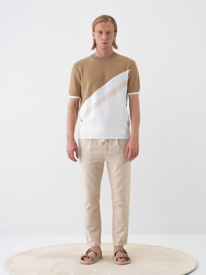 Camel Regular Fit Sweater - 2