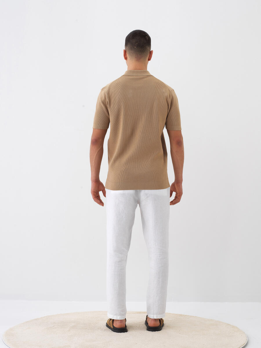 Camel Regular Fit Sweater - 5