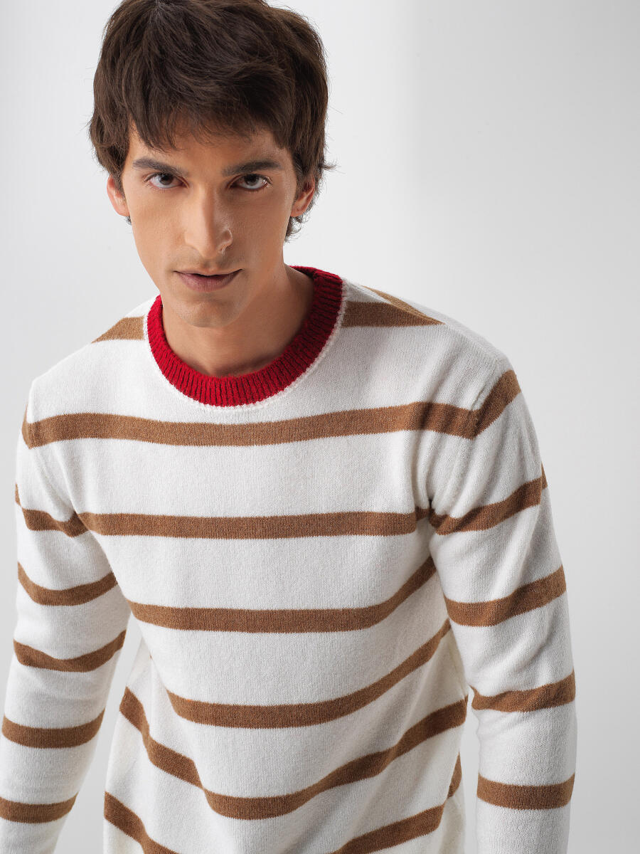 Mohair Patterned Sweater - 1