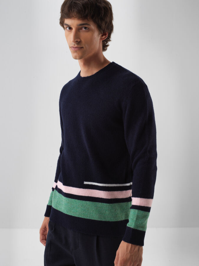 Mohair Patterned Sweater - 2