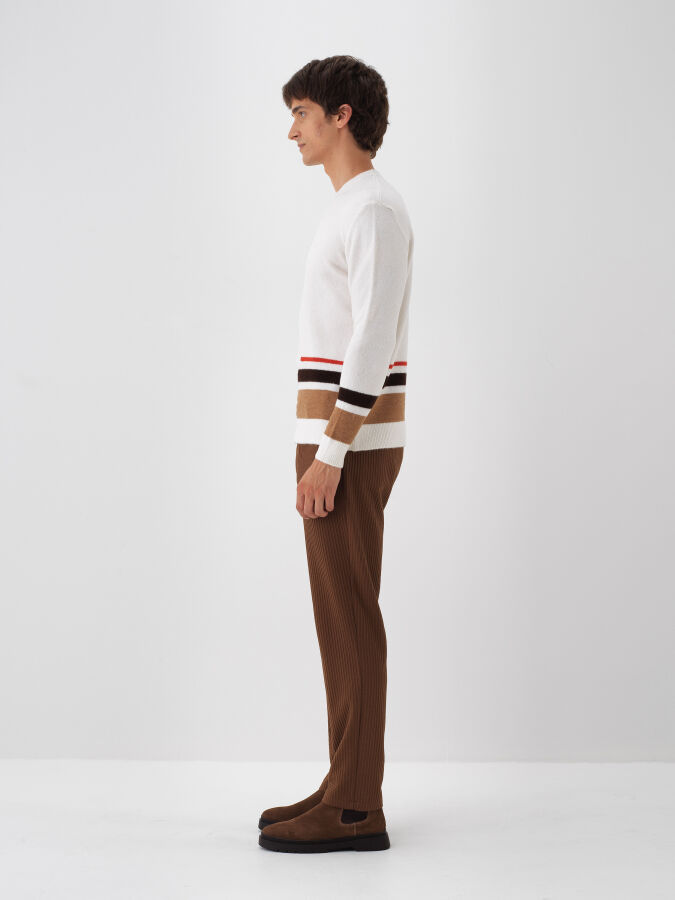 Mohair Patterned Sweater - 4