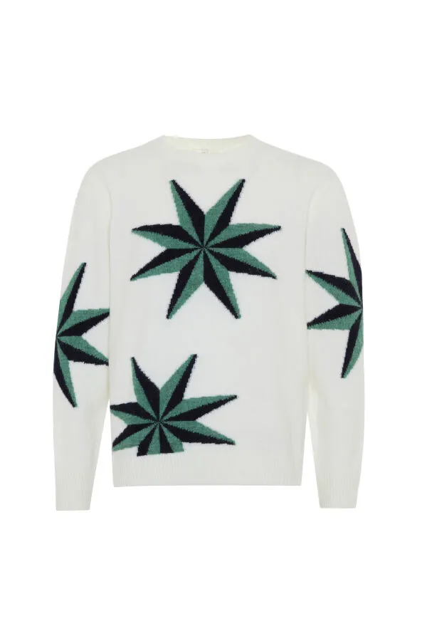 Mohair Patterned Sweater - Xint