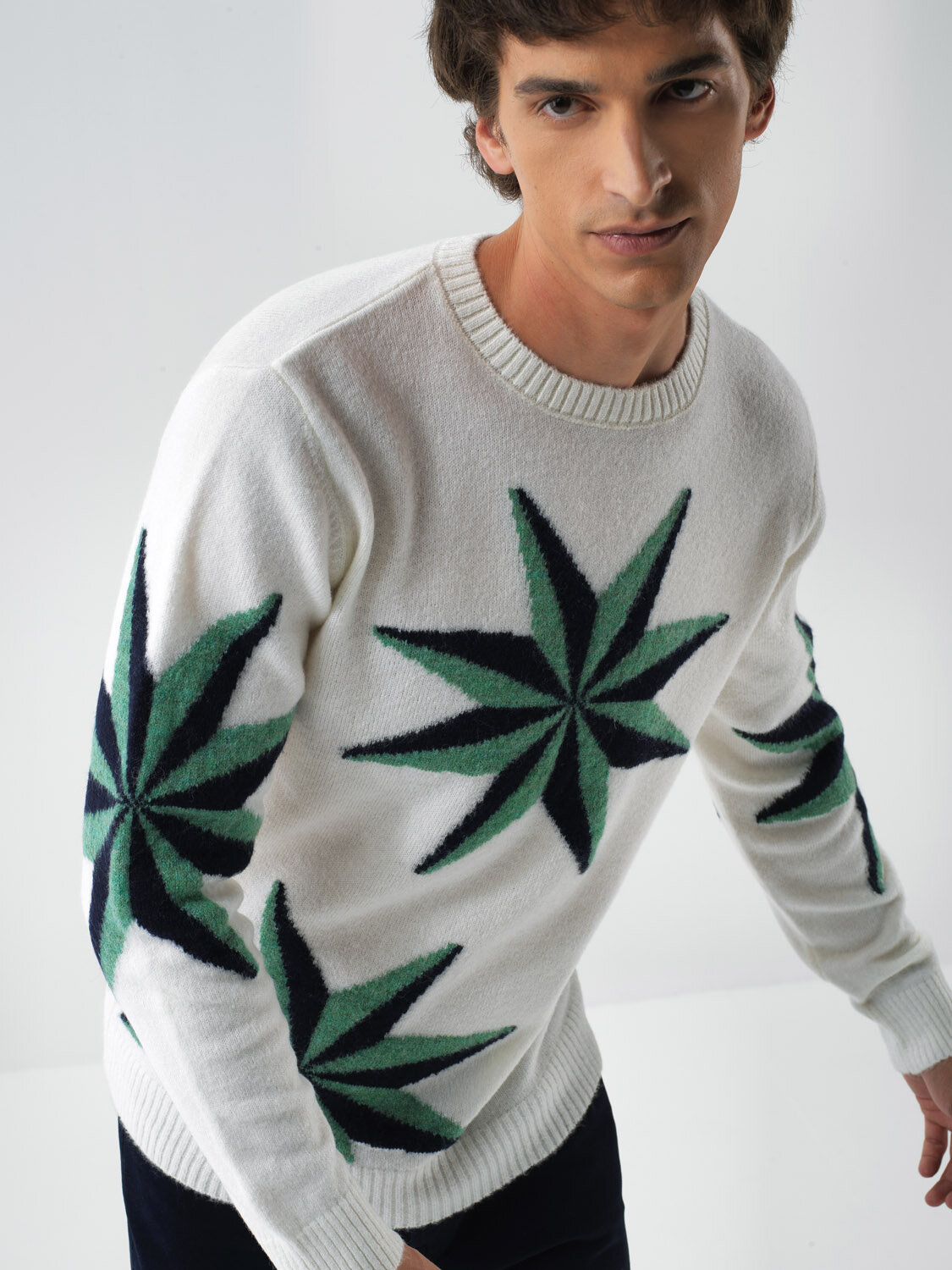Mohair Patterned Sweater - 2