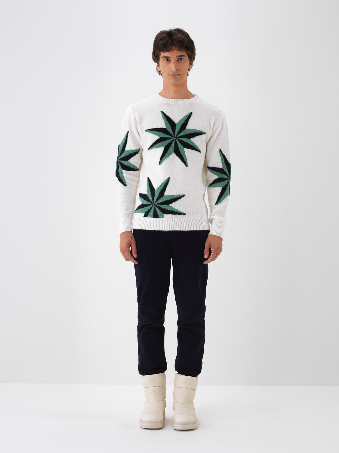 Mohair Patterned Sweater - 3