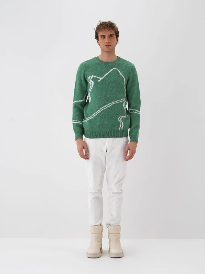 Mohair Patterned Sweater - 3