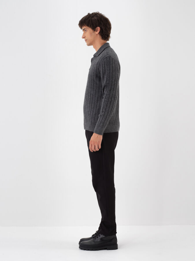 Mohair Polo Neck Sweater - 5