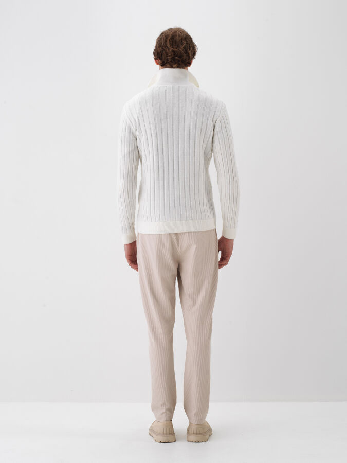 Mohair Polo Neck Sweater - Xint