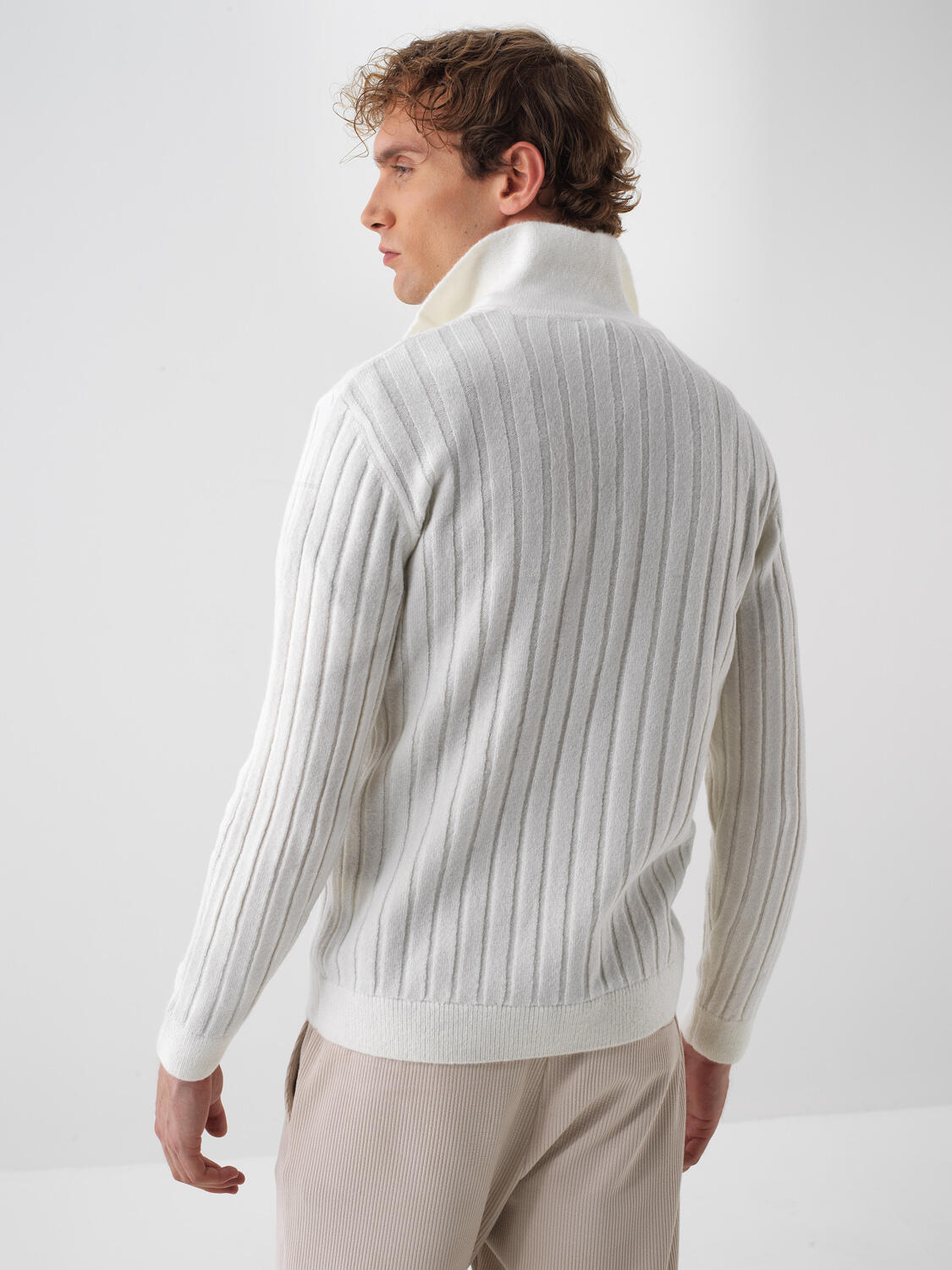 Mohair Polo Neck Sweater - 5