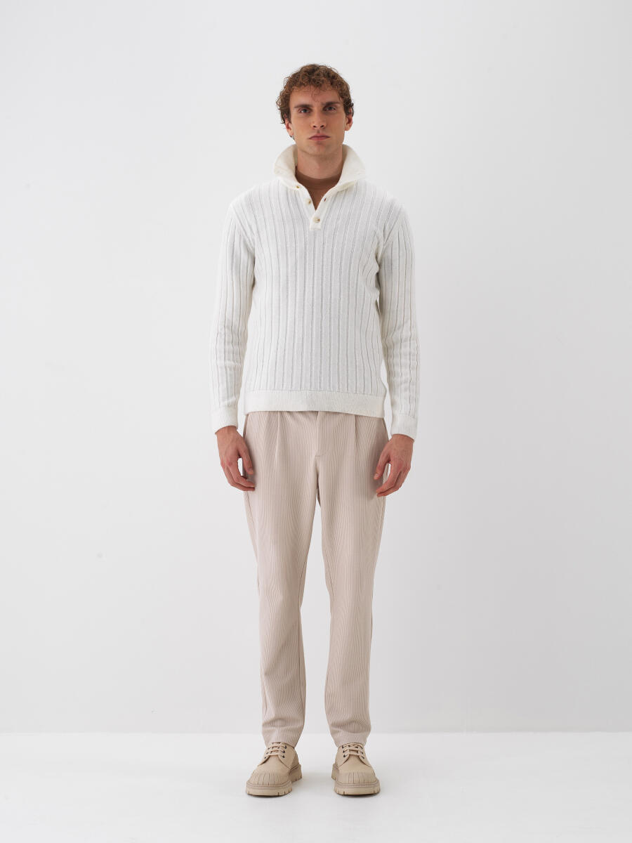 Mohair Polo Neck Sweater - 3