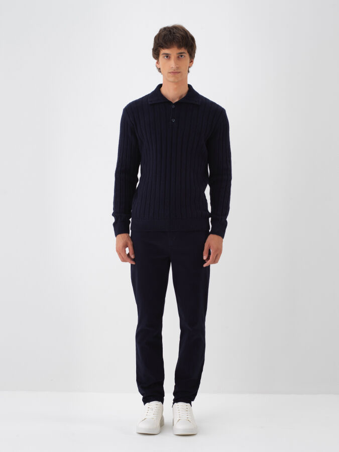 Mohair Polo Neck Sweater - Xint