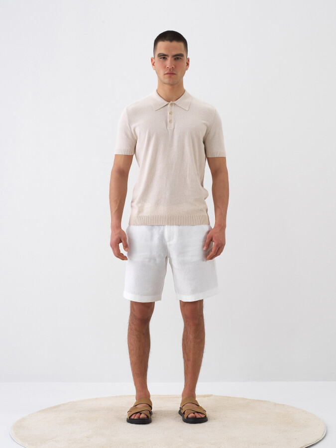 Natural Oversize Linen Sweater (1)