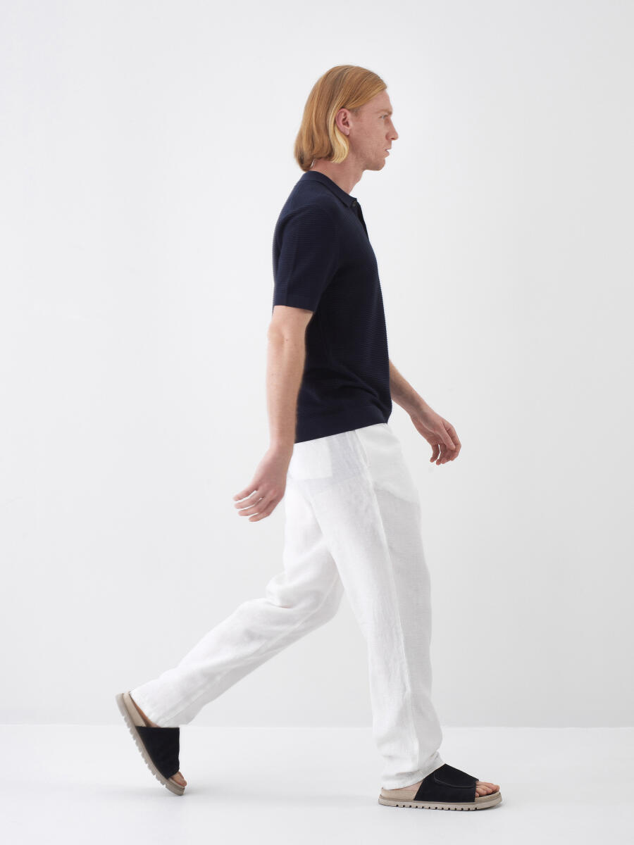 Navy Blue Regular Fit Sweater - 3